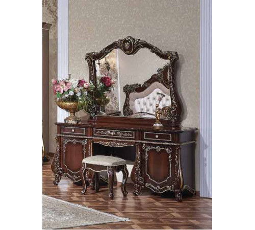 Туалетный столик с зеркалом Монреаль (орех)