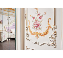 Шкаф-витрина 6-х дверный Венеция Классик (крем)