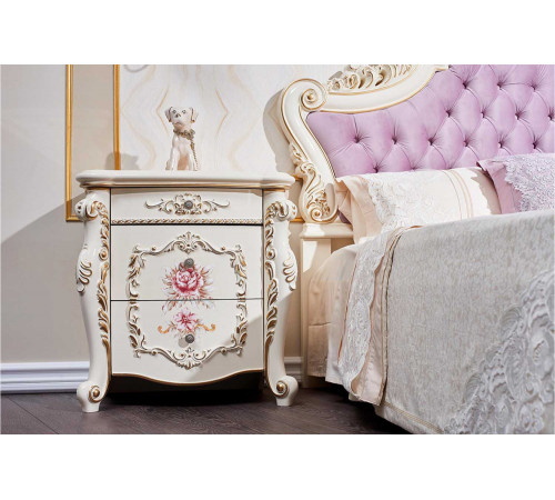 Тумба прикроватная Венеция Классик (крем)