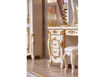 Туалетный столик с зеркалом Венеция (крем)