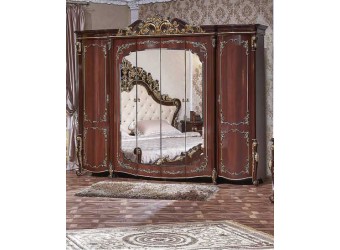 Спальня Венеция (темный орех) 6-х дверный шкаф