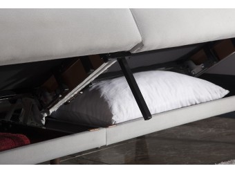 Трехместный Диван-кровать Flexy Флекси (светло-серый)