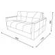 Двухместный диван-кровать VERONA-03 (Верона)