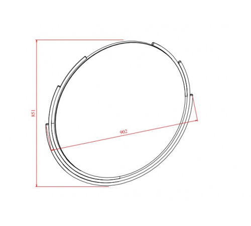 Зеркало для тумба Gravita (Гравита) GRAV-11 Зеркало для тумба Gravita (Гравита) GRAV-11