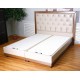 Двуспальная кровать с подъемным механизмом и мягким изголовьем Лаура LAURA в кожзаме D0245