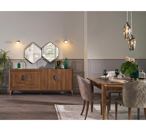 Длинный комод для посуды в гостиную Лорен (Loren) LORE-10