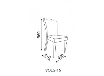 Обеденный стул для гостиной Волга(светлый) VOLGA-16 (2 шт)