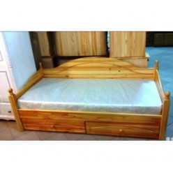 Односпальная кровать Лотос сосна (искусственное старение)