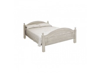 Двуспальная кровать Лотос сосна Б-1090-05BRU (брашированный крем) 1400 мм