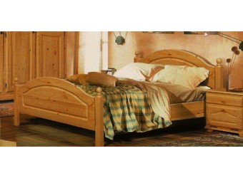 Двуспальная кровать Лотос сосна Б-1090-11 (искусственное старение) 1600 мм
