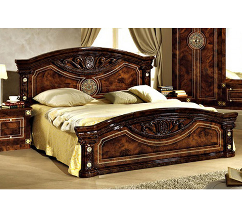 Двуспальная кровать Рома (орех)