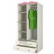 Двухстворчатый детский шкаф для одежды и белья с ящиками Розалия Ш90-2Д1