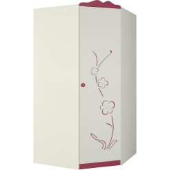 Угловой детский шкаф для одежды Сакура левый ШУ-1ЛД0 от Мебель-Неман