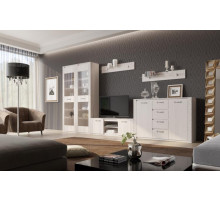 Гостиная Элана от МебельГрад, комплектация 2, цвет Бодега белая
