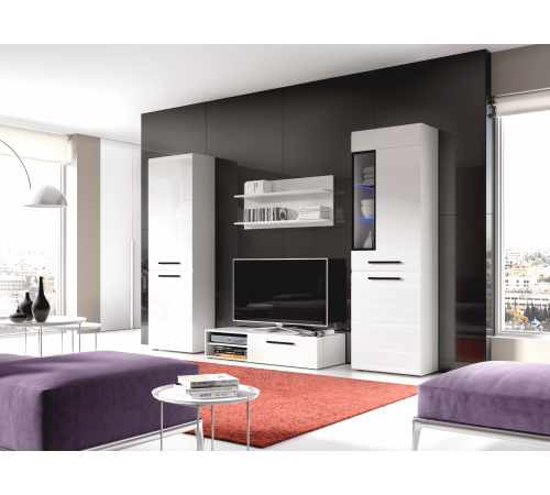 Низкая тумба под телевизор Кёльн-1220 Белый Аляска