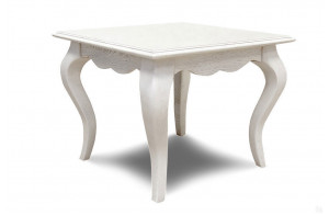 Стол журнальный Оскар ММ-210-20/01 (белая эмаль+пт)