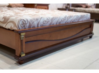 Двуспальная кровать «Валенсия 2М» П254.51 (каштан)