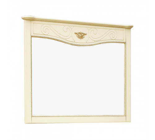 Зеркало «Алези 2» П 350.14 (слоновая кость с золочением)