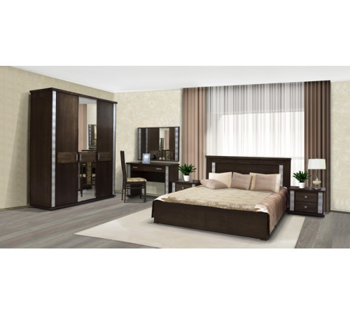 Шкаф для одежды «Тунис» П344.01 (венге с золочением)