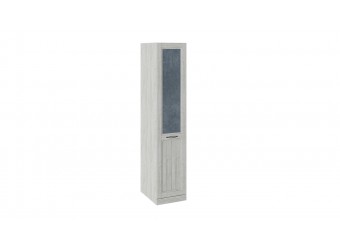 Шкаф для белья с 1 глухой дверью правый «Кантри» (Замша синяя/Винтерберг) СМ-308.07.010R (з)