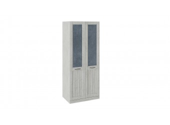 Шкаф для одежды с 2 глухими дверями «Кантри» (Замша синяя/Винтерберг) СМ-308.07.220 (з)