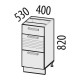 Шкаф кухонный напольный Рио 16.90 (с системой плавного закрывания)