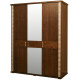 Шкаф для одежды «Тунис» П344.01 (венге с золочением)