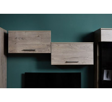 Шкаф-полка Д-9 навесная, Денвер  Риббек серый