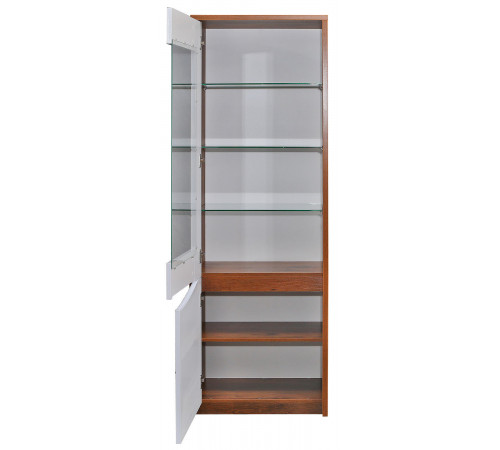 Шкаф-витрина Монако П 510.01 (дуб саттер/белый глянец)